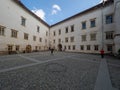 Inner courtyard at the FÃÆgÃÆraÃâ¢ Citadel, Romania Royalty Free Stock Photo